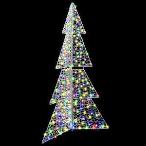 Vánoční stromeček s 240 LED diodami Vícebarevný 180 cm Akryl - obrázek 4