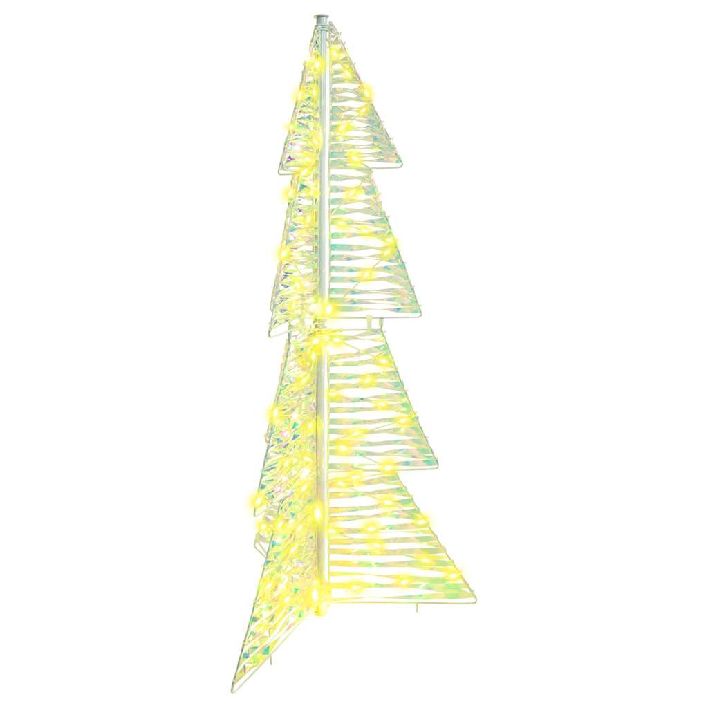 Sapin de Noël avec 100 LED Blanc chaud 120 cm PET