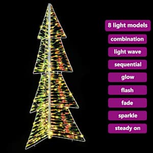 Vánoční stromeček s 160 LED diodami Teplá bílá 150 cm PET - obrázek 9