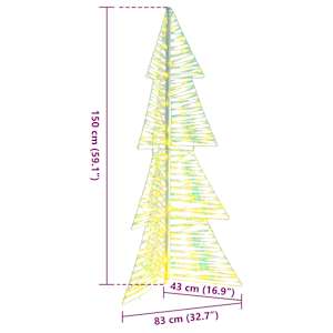 Vánoční stromeček s 160 LED diodami Teplá bílá 150 cm PET - obrázek 10