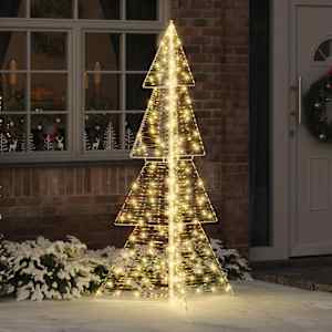 Vánoční stromeček s 240 LED diodami Teplá bílá 180 cm PET - obrázek 1
