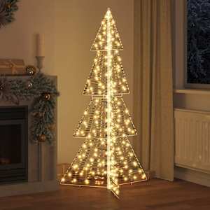 Vánoční stromeček s 240 LED diodami Teplá bílá 180 cm PET - obrázek 3