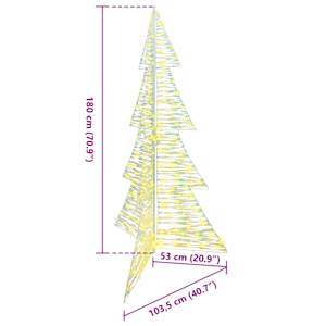 Vánoční stromeček s 240 LED diodami Teplá bílá 180 cm PET - obrázek 10