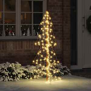 Božično drevo med 160 LED Toplo bela 150 cm PET