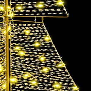 Vánoční stromeček s 240 LED diodami Teplá bílá 180 cm PET - obrázek 7
