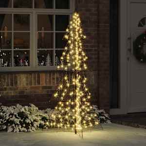 Vánoční stromeček s 240 LED diodami Teplá bílá 180 cm PET