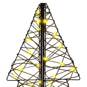 Vánoční stromeček s 100 LED diodami Teplá bílá 120 cm Ratan - obrázek 6