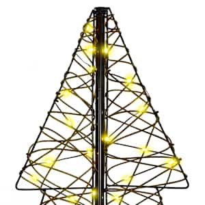 Vánoční stromeček s 160 LED diodami Teplá bílá 150 cm Ratan - obrázek 6
