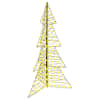 vidaXL J&otilde;ulupuu 240 LED-i Soe valge 180 cm Rotang