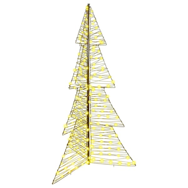vidaXL J&otilde;ulupuu 240 LED-i Soe valge 180 cm Rotang