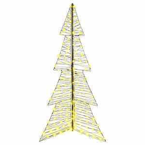 Vánoční stromeček s 240 LED diodami Teplá bílá 180 cm Ratan - obrázek 4