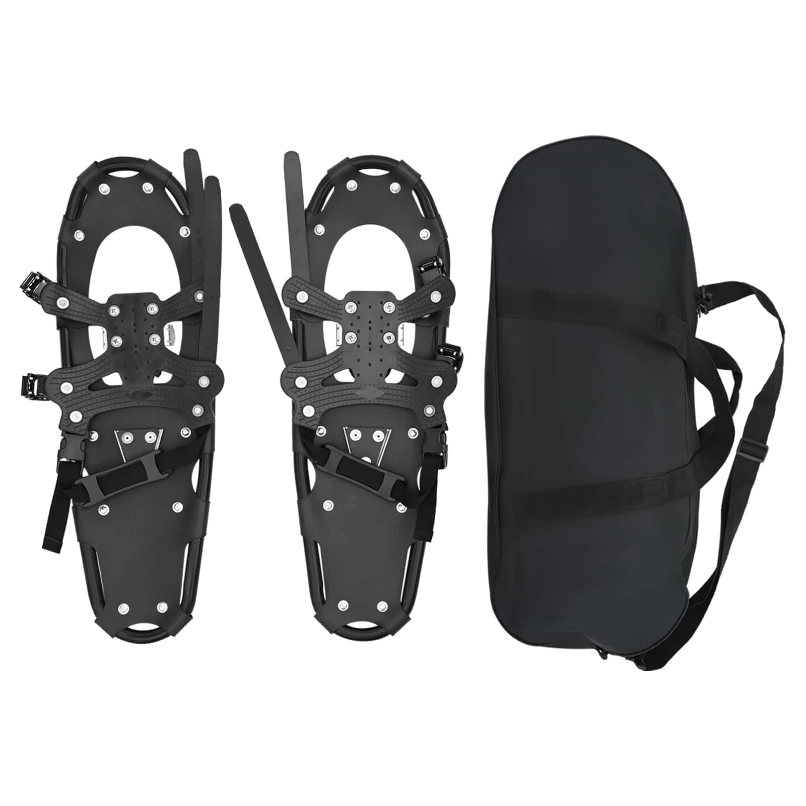 vidaXL 3 în 1 răchițe de zăpadă Negru 63 x 21 cm Aluminiu și HDPE-image-42021428