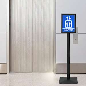 Stojalo za plakat srebrna a4 Lito železo