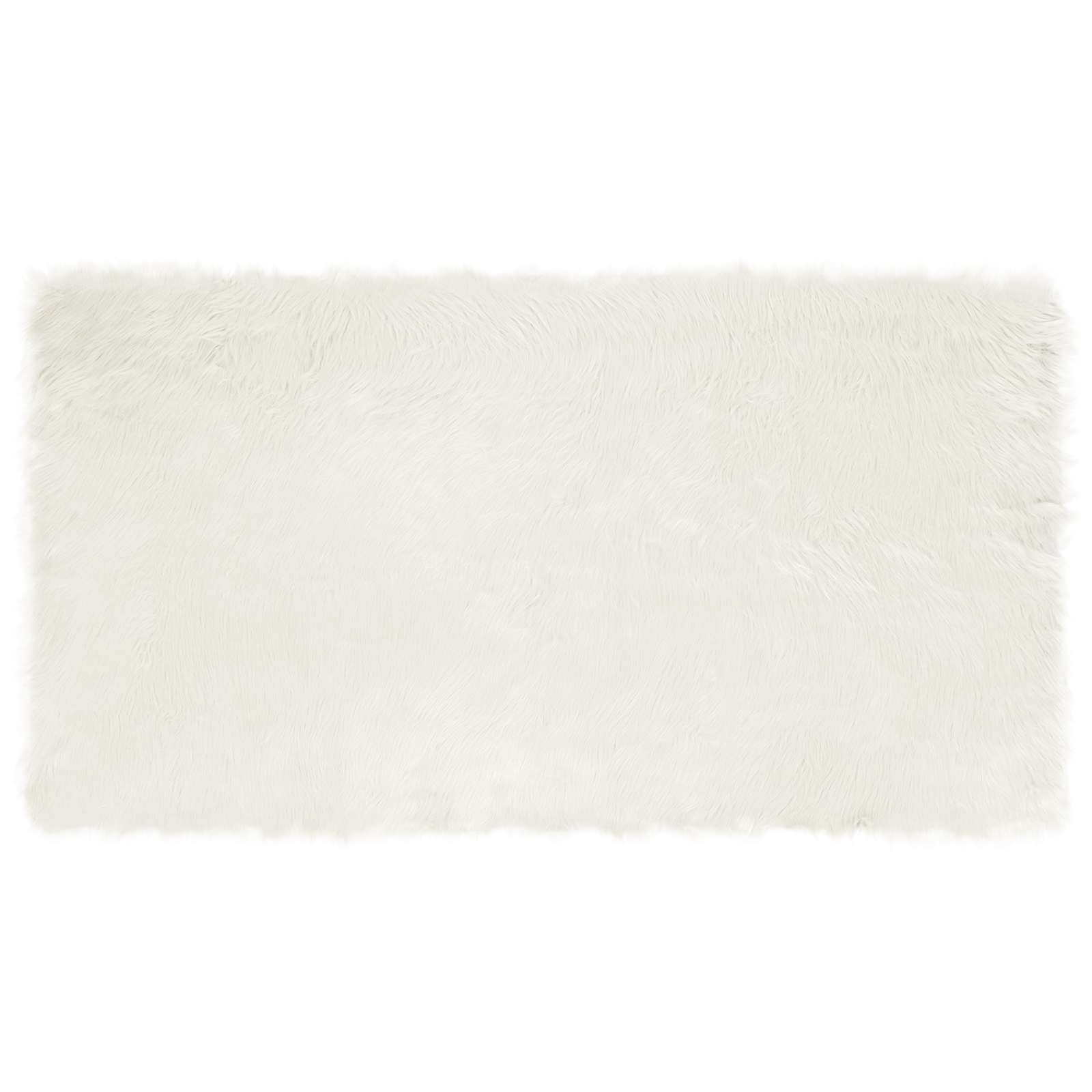 VidaXL Faux Schaapsvacht Tapijt Tafalla Wit 60 X 110 Cm Polyester