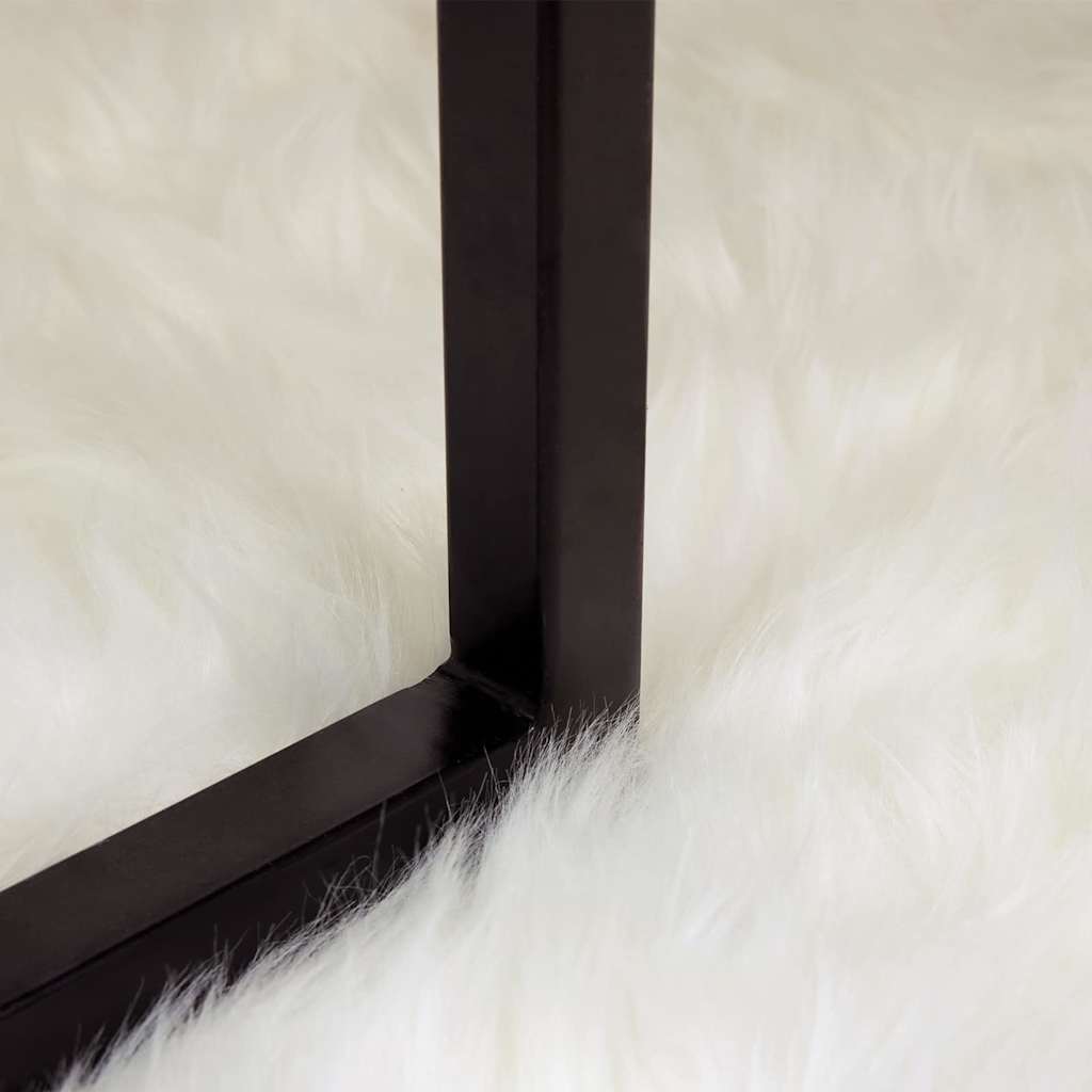 Thumbnail - vidaXL Kunstschaffell Teppich Weiß 160 x 230 cm Polyester