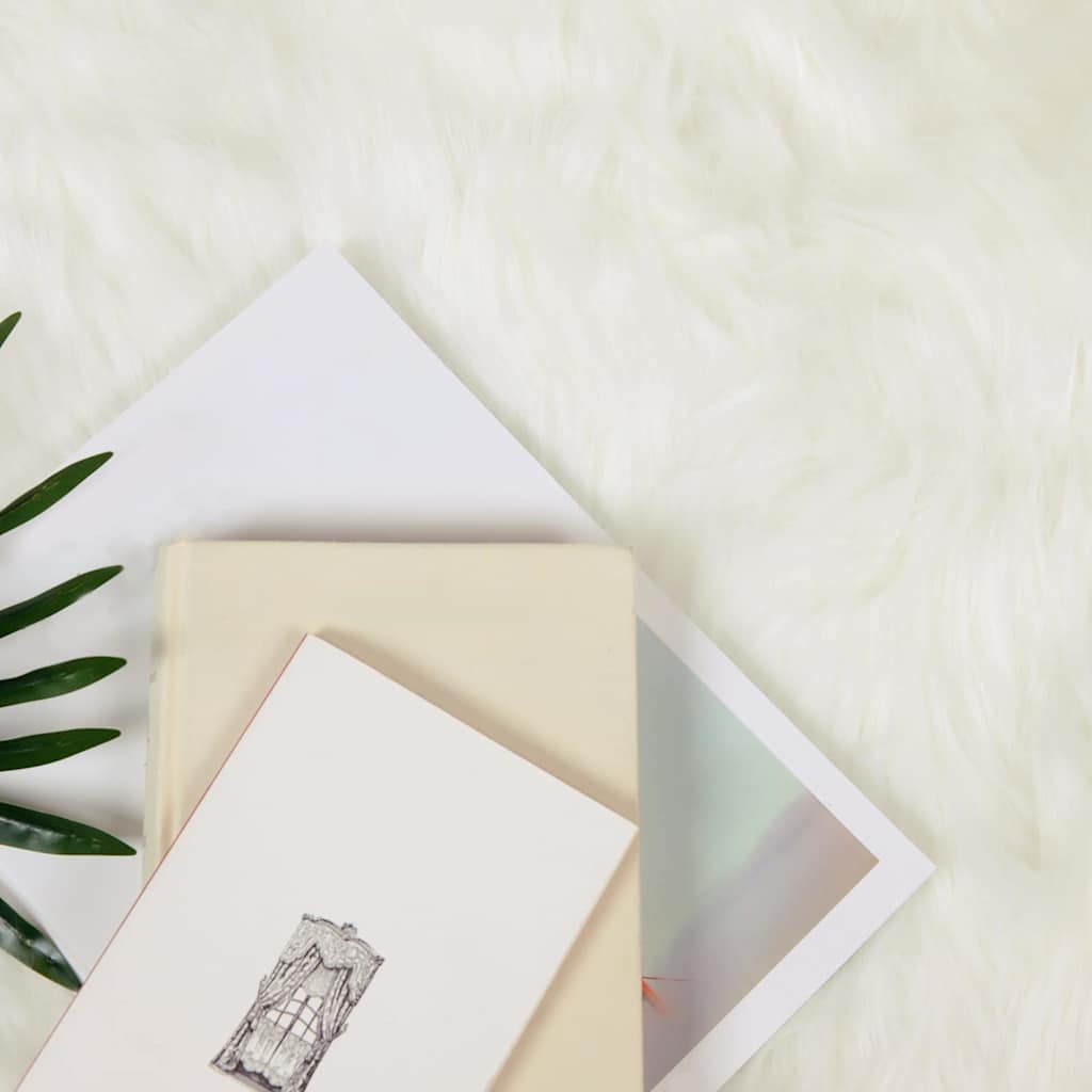 Thumbnail - vidaXL Kunstschaffell Teppich Weiß 160 x 230 cm Polyester