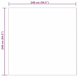 Koberec z umělé ovčí kožešiny TAFALLA Bílá 240 x 240 cm - obrázek 10