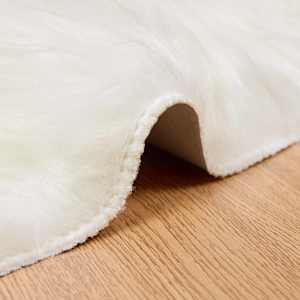Umělý ovčí koberec Tafalla Bílá Ø 80 cm Polyester - obrázek 7
