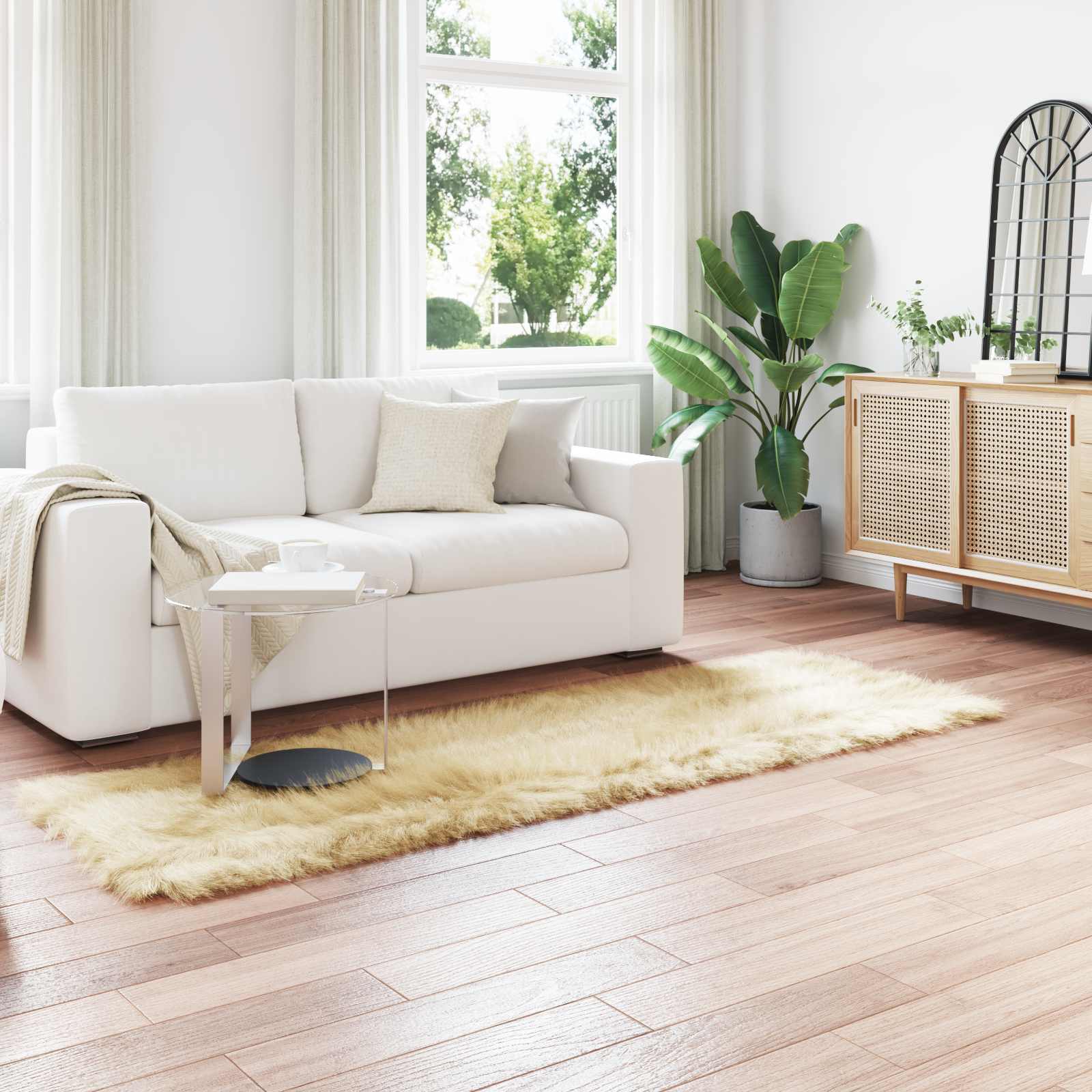 Faux Lambanaha Vaip Tafalla cream 80 x 250 cm Polüester 20 Kõik vajalik sinu aeda ja koju! 8721359359824 mo Kõik vajalik sinu aeda ja koju!