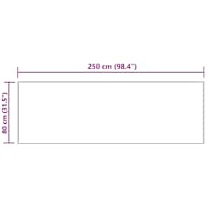 Umělý ovčí koberec Tafalla Krémová 80 x 250 cm Polyester - obrázek 10