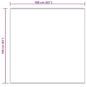 Umělý ovčí koberec Tafalla Krémová 160 x 160 cm Polyester - obrázek 10