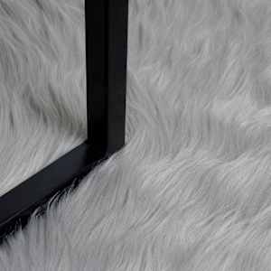 Umělý ovčí koberec Tafalla Šedá 160 x 230 cm Polyester - obrázek 6