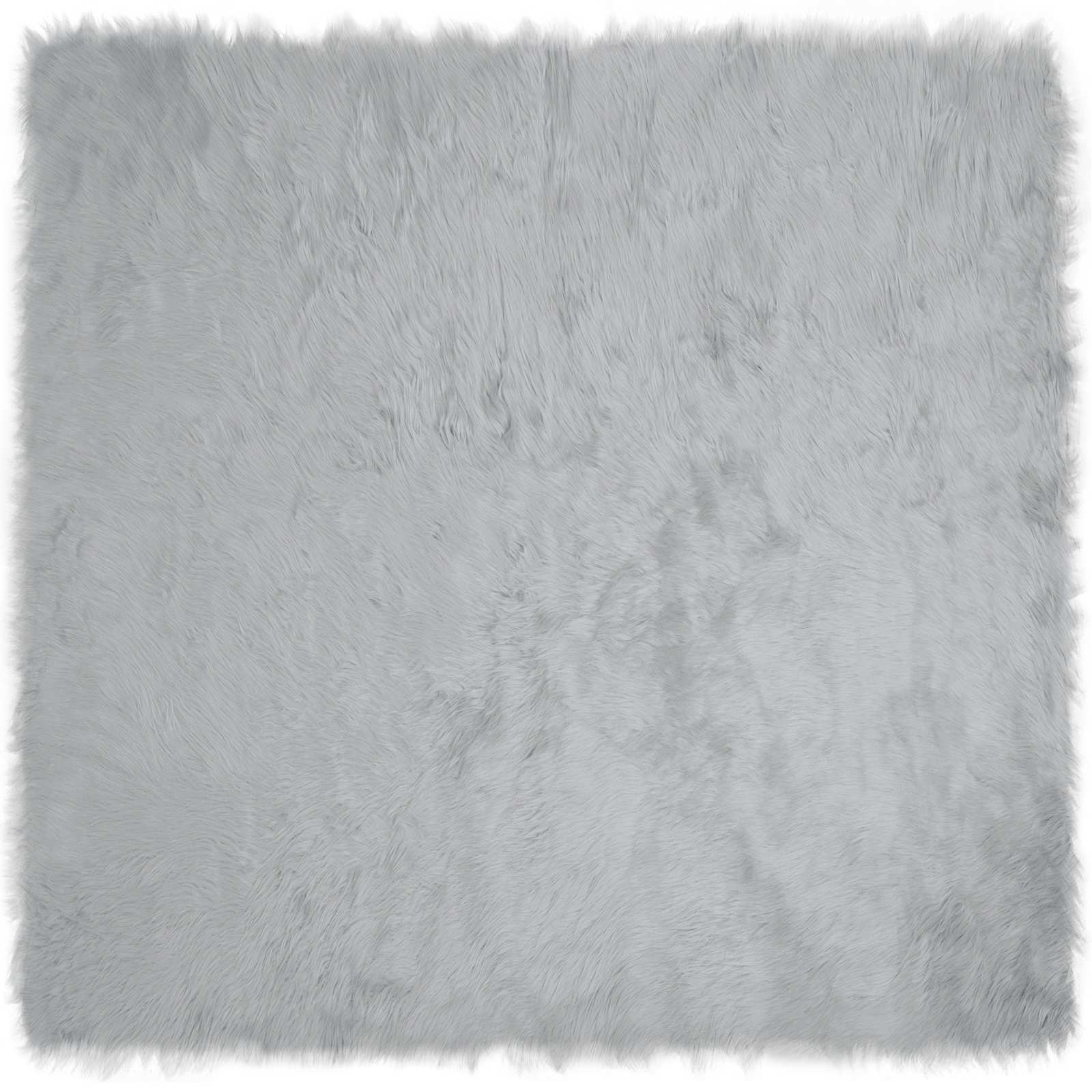 vidaXL Műbáránybőr szőnyeg TAFALLA Szürke 160 x 160 cm Poliészter-image-42021532
