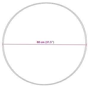 Umělý ovčí koberec Tafalla Šedá Ø 80 cm Polyester - obrázek 10