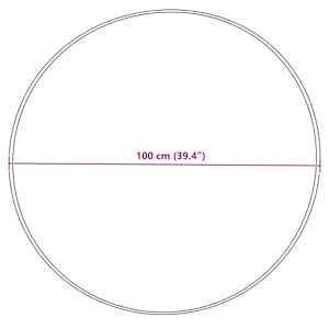 Umělý ovčí koberec Tafalla Šedá Ø 100 cm Polyester - obrázek 10