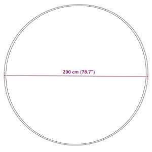 Koberec z umělé ovčí kožešiny TAFALLA Šedá Ø 200 cm Polyester - obrázek 10