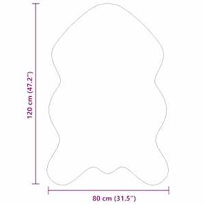 Umělý ovčí koberec Tafalla Šedá 80 x 120 cm Polyester - obrázek 11