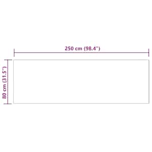 Umělý ovčí koberec Tafalla Růžová 80 x 250 cm Polyester - obrázek 10