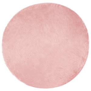 Umělý ovčí koberec Tafalla Růžová Ø 80 cm Polyester - obrázek 2
