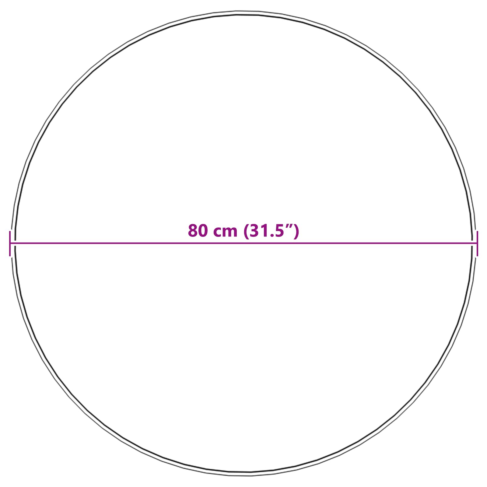 Faux Lambanaha Vaip Tafalla Must Ø 80 cm Polüester 10 Kõik vajalik sinu aeda ja koju! Faux Lambanaha Vaip Tafalla Must Ø 80 cm Polüester - Image 10