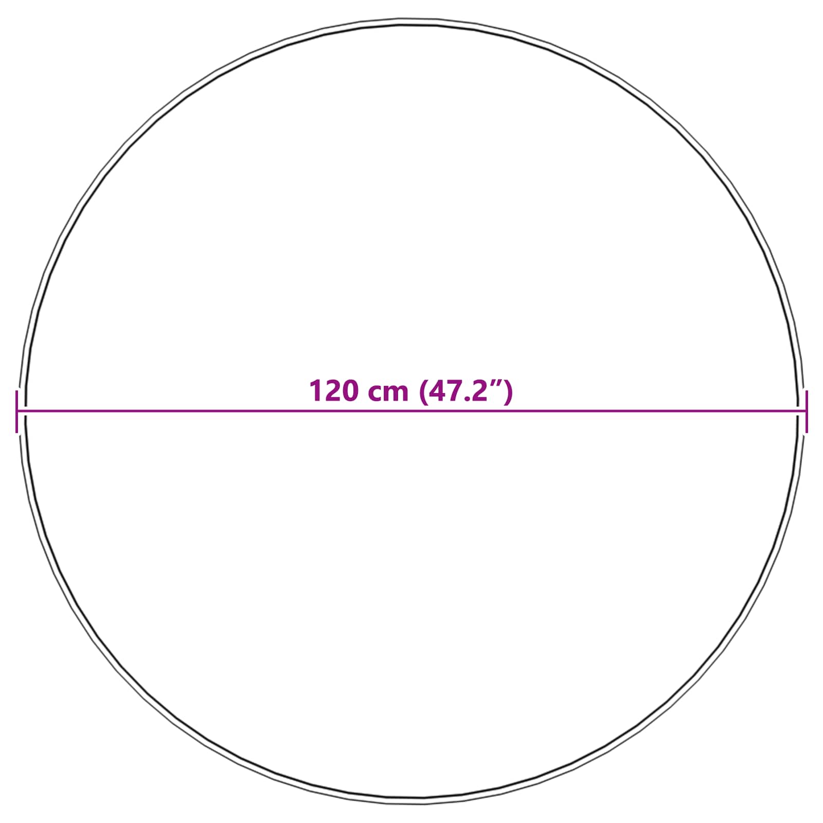 Faux Lambanaha Vaip Tafalla Must Ø 120 cm Polüester 10 Kõik vajalik sinu aeda ja koju! Faux Lambanaha Vaip Tafalla Must Ø 120 cm Polüester - Image 10