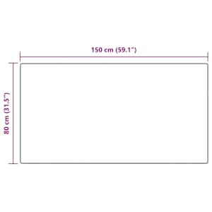 Umělý ovčí koberec Tafalla Antracit 80 x 150 cm Polyester - obrázek 10