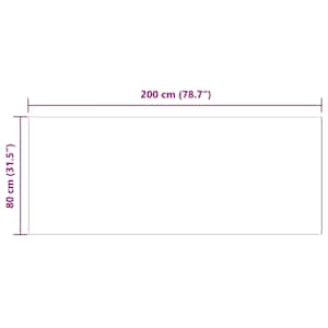 Umělý ovčí koberec Tafalla Antracit 80 x 200 cm Polyester - obrázek 10