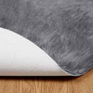 Umělý ovčí koberec Tafalla Antracit Ø 200 cm Polyester - obrázek 6