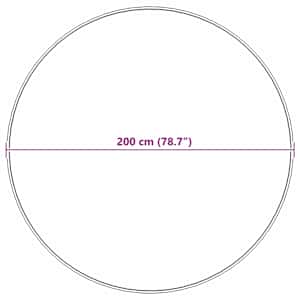 Umělý ovčí koberec Tafalla Antracit Ø 200 cm Polyester - obrázek 10