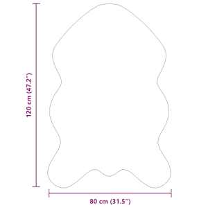 Umělý ovčí koberec Tafalla Antracit 80 x 120 cm Polyester - obrázek 11