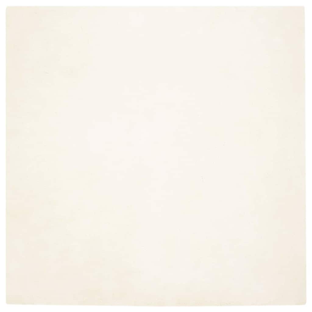 Casă & grădină - Covor din Blană Faux de Iepure Alb 160 x 160 cm Poliester