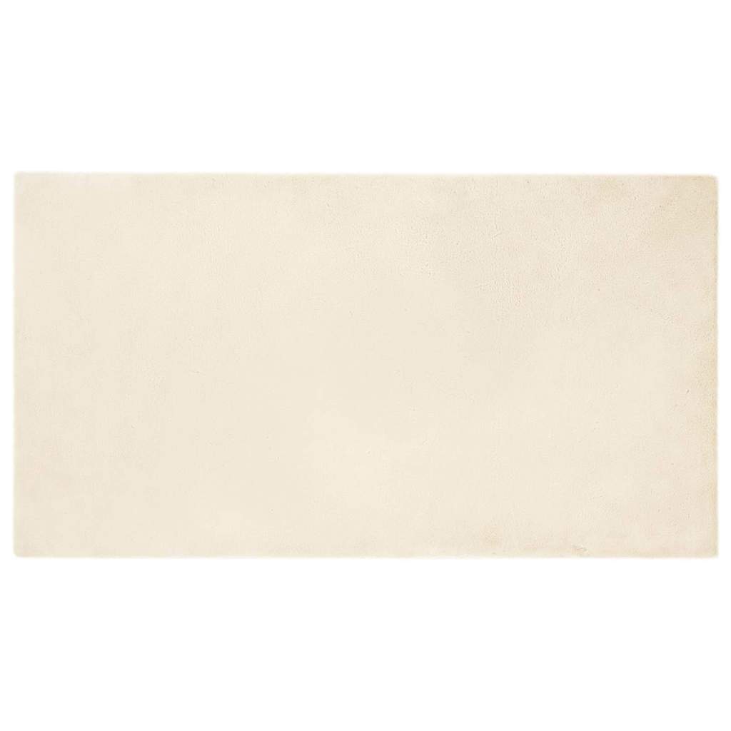 vidaXL Covor din Blană Faux de Iepure Crem 80 x 150 cm Poliester