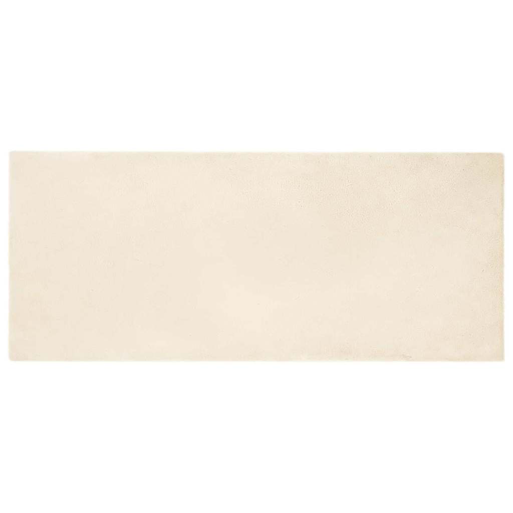 Casă & grădină - Covor din Blană Faux de Iepure Crem 80 x 200 cm Poliester