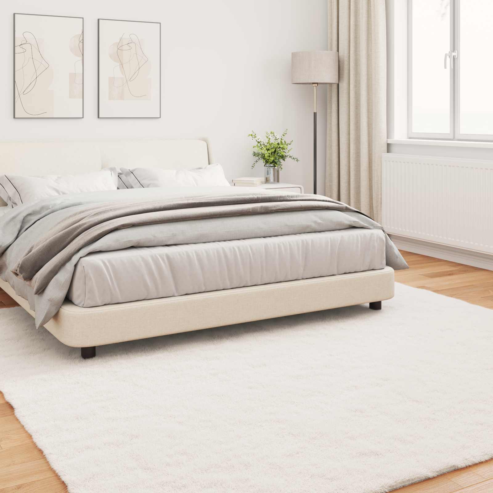 Kunstlik Küüliku Karv Mat Olite cream 240 x 240 cm Polüester 4 Kõik vajalik sinu aeda ja koju! Kunstlik Küüliku Karv Mat Olite cream 240 x 240 cm Polüester - Image 4