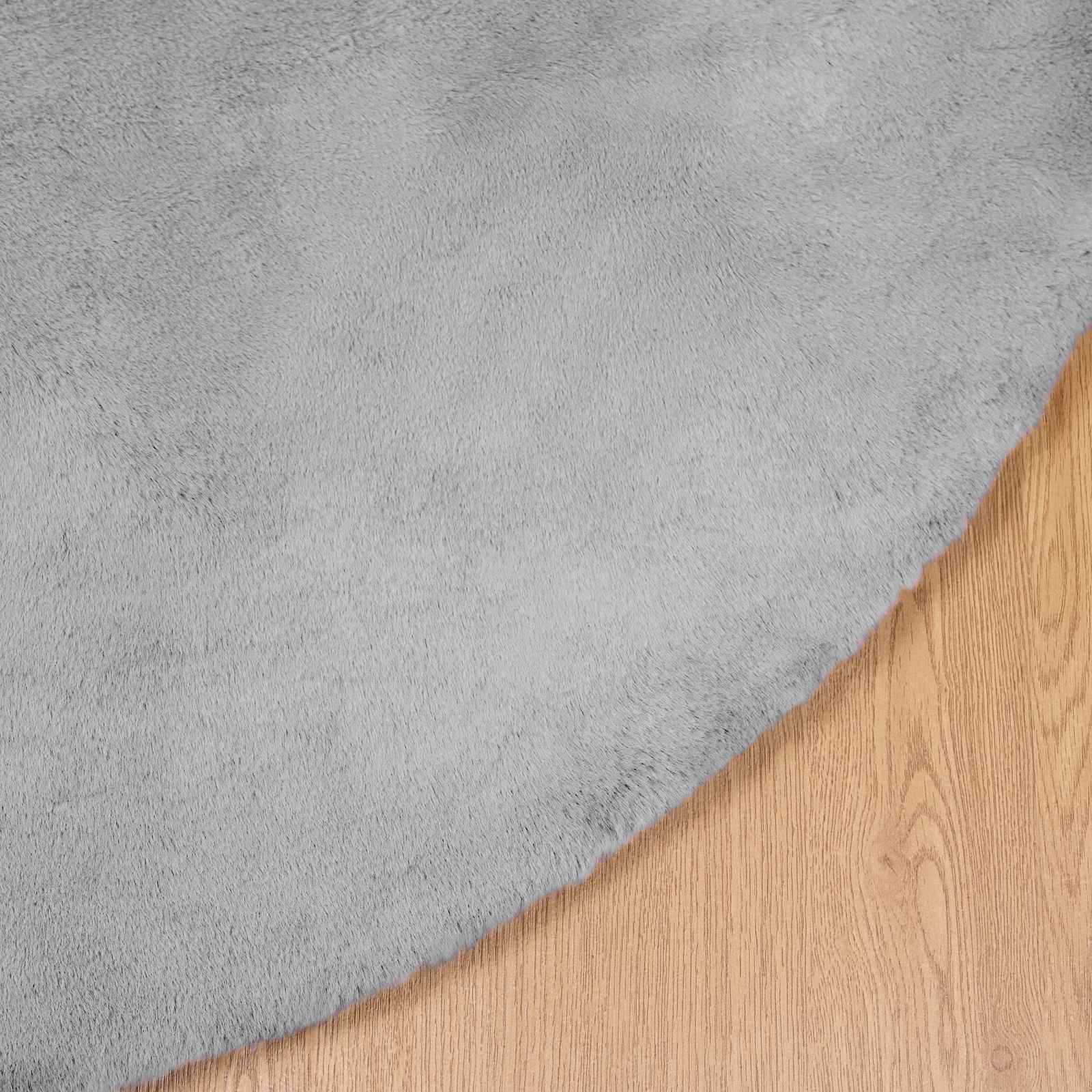 Kunstlik Küüliku Karv Mat Olite Hall Ø 160 cm Polüester 7 Kõik vajalik sinu aeda ja koju! Kunstlik Küüliku Karv Mat Olite Hall Ø 160 cm Polüester - Image 7