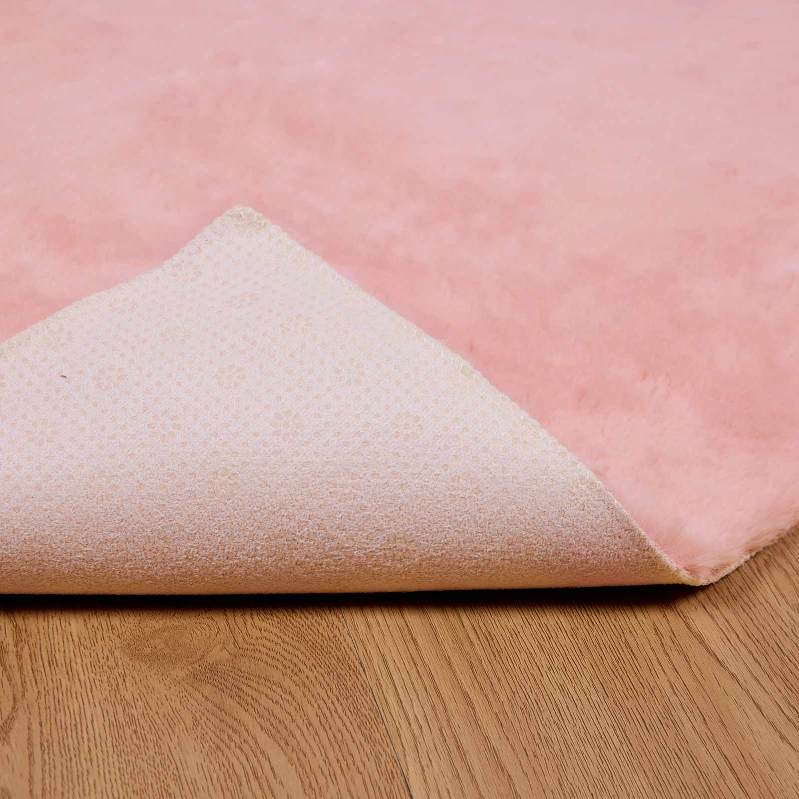 Nep Konijnenbont Tapijt Olite Roze 100 x 200 cm Polyester image 8