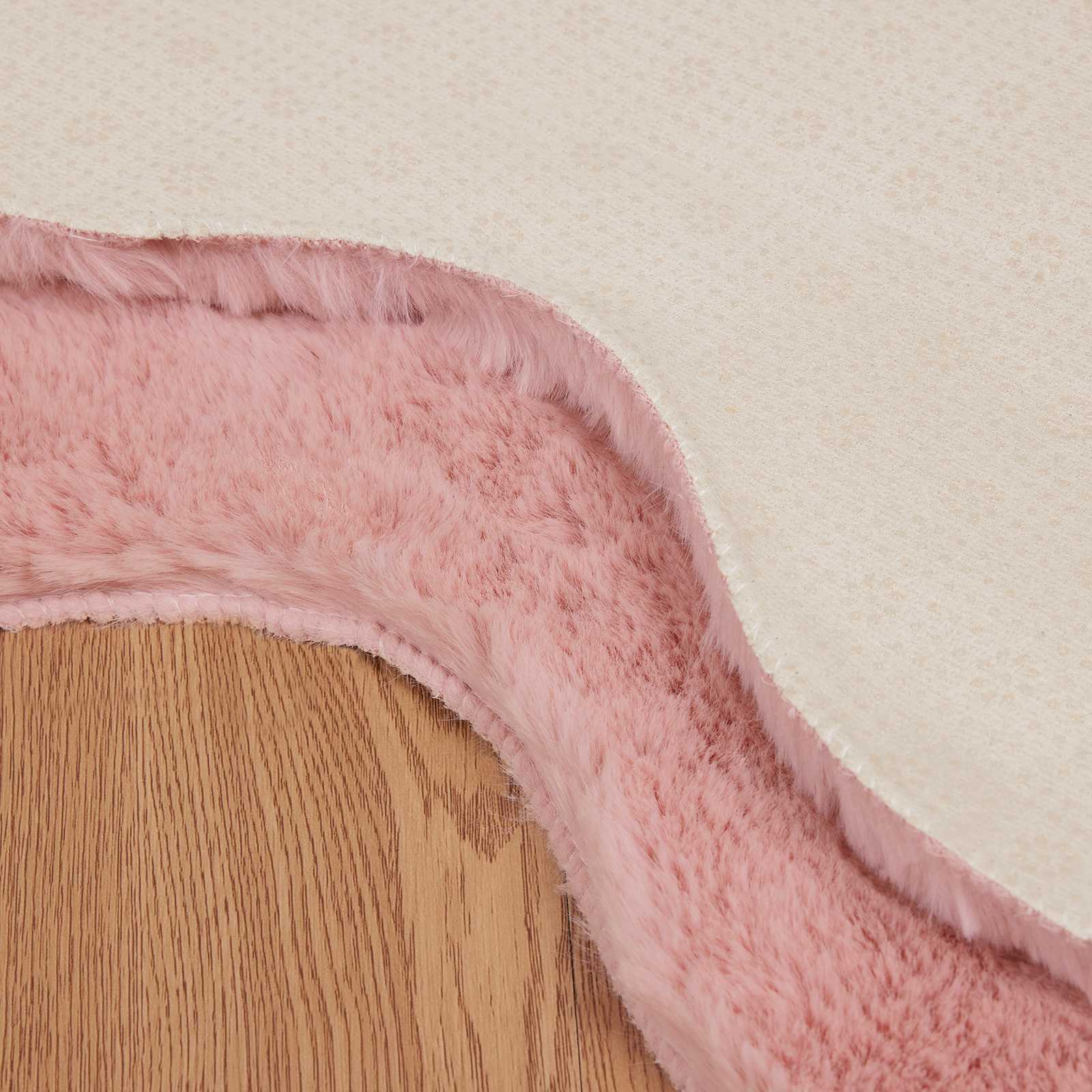 Nep Konijnenbont Tapijt Olite Roze 60 x 90 cm Polyester image 8