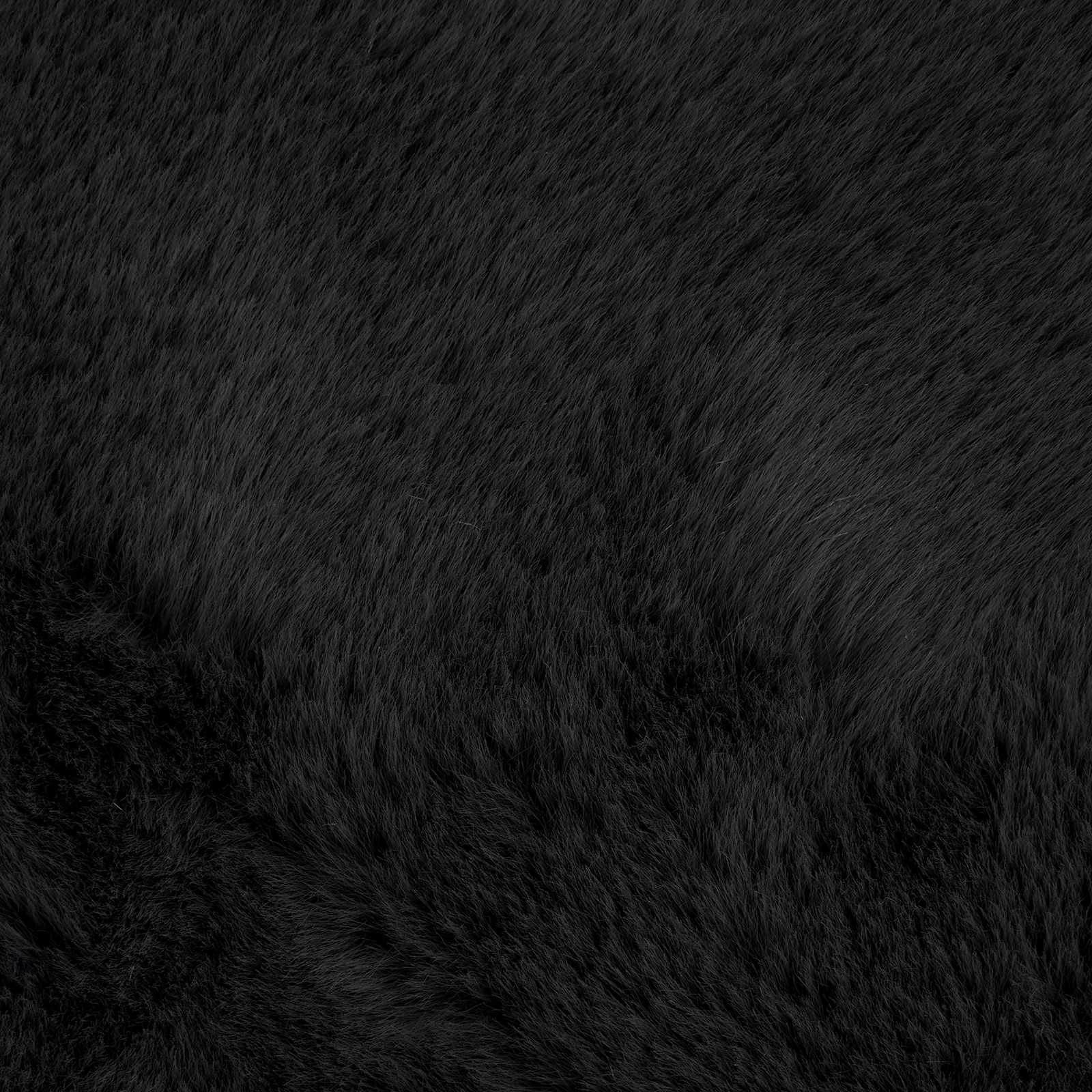 Kunstlik Küüliku Karv Mat Olite Must 80 x 200 cm Polüester 9 Kõik vajalik sinu aeda ja koju! Kunstlik Küüliku Karv Mat Olite Must 80 x 200 cm Polüester - Image 9