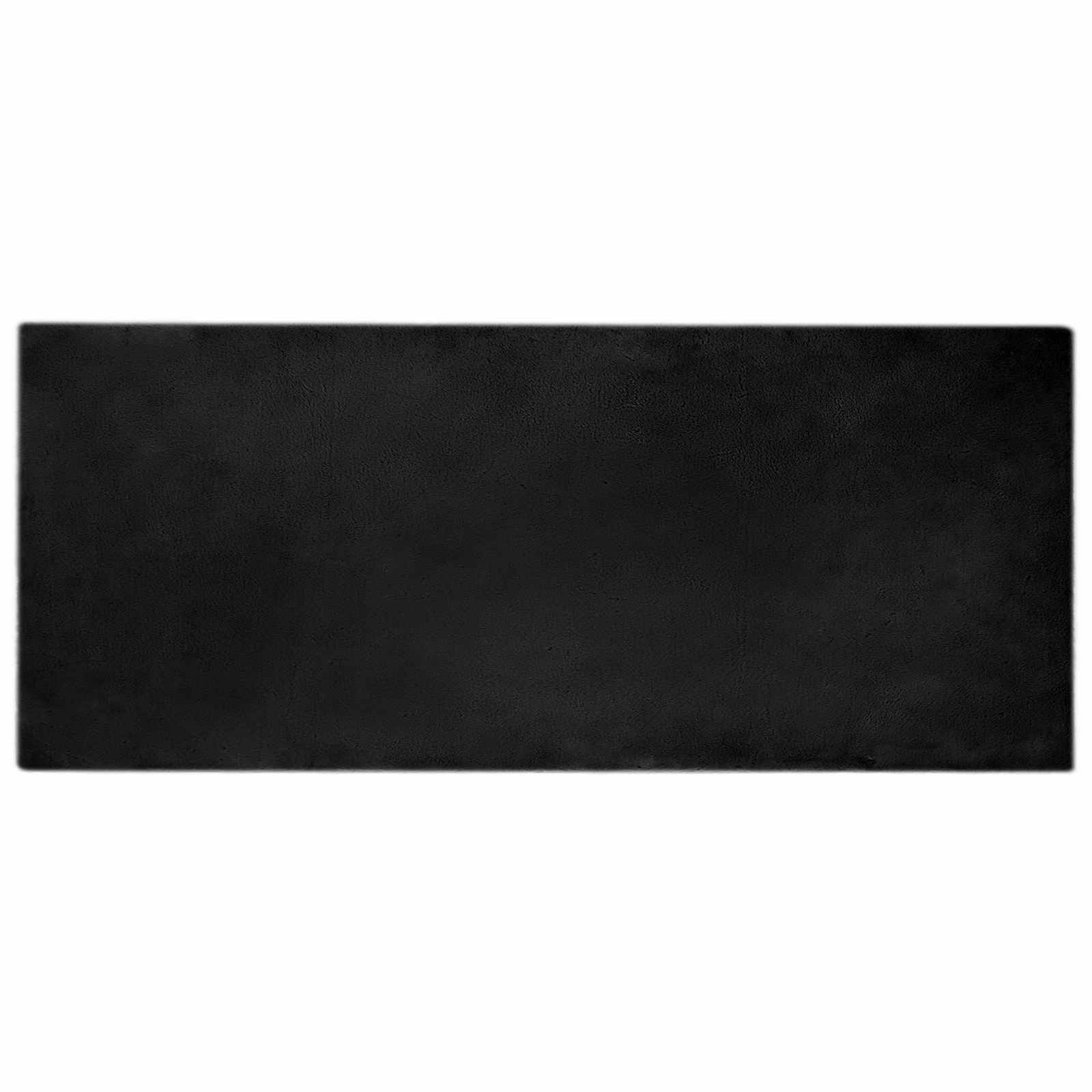 Thumbnail - vidaXL Rutschfester Kunstfellteppich Olite Schwarz 80 x 200 cm