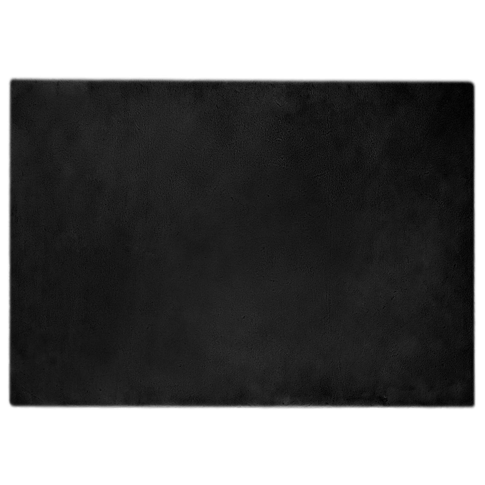 Thumbnail - vidaXL Kunstfell Hasen Teppich Olite Schwarz 140 x 200 cm Polyester